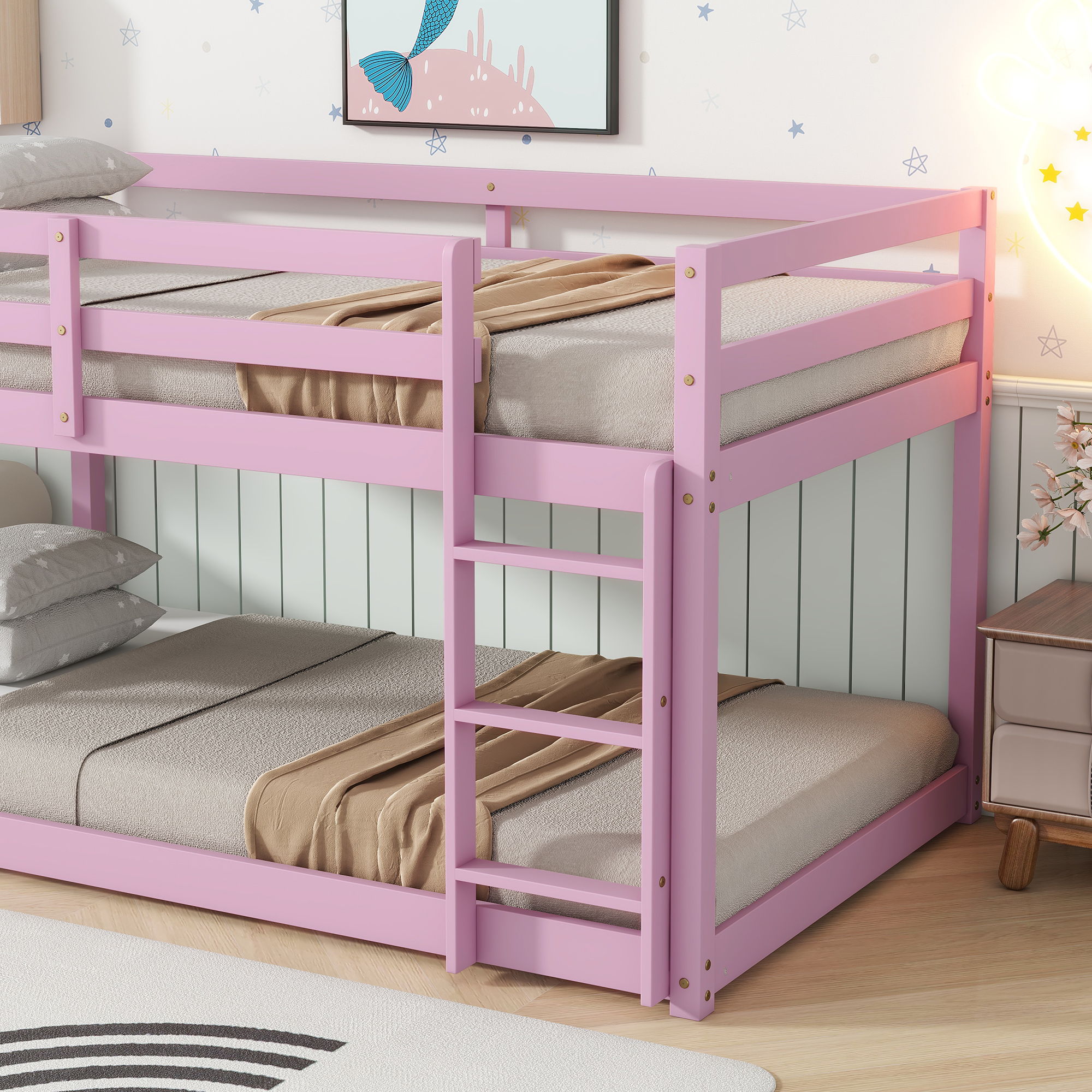 Floor Bunk Bed & Ladder
