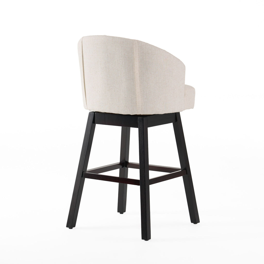 360 Degree Swivel Bar Stool With Stunning Nailhead Trim (Set of 2)