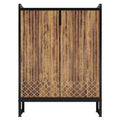 5 Tier Shoe Cabinet With Doors, Compact Entryway Storage Organizer