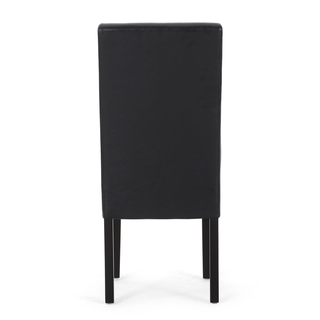 Contemporary Dining Chair With Rubberwood Legs (Set of 2)