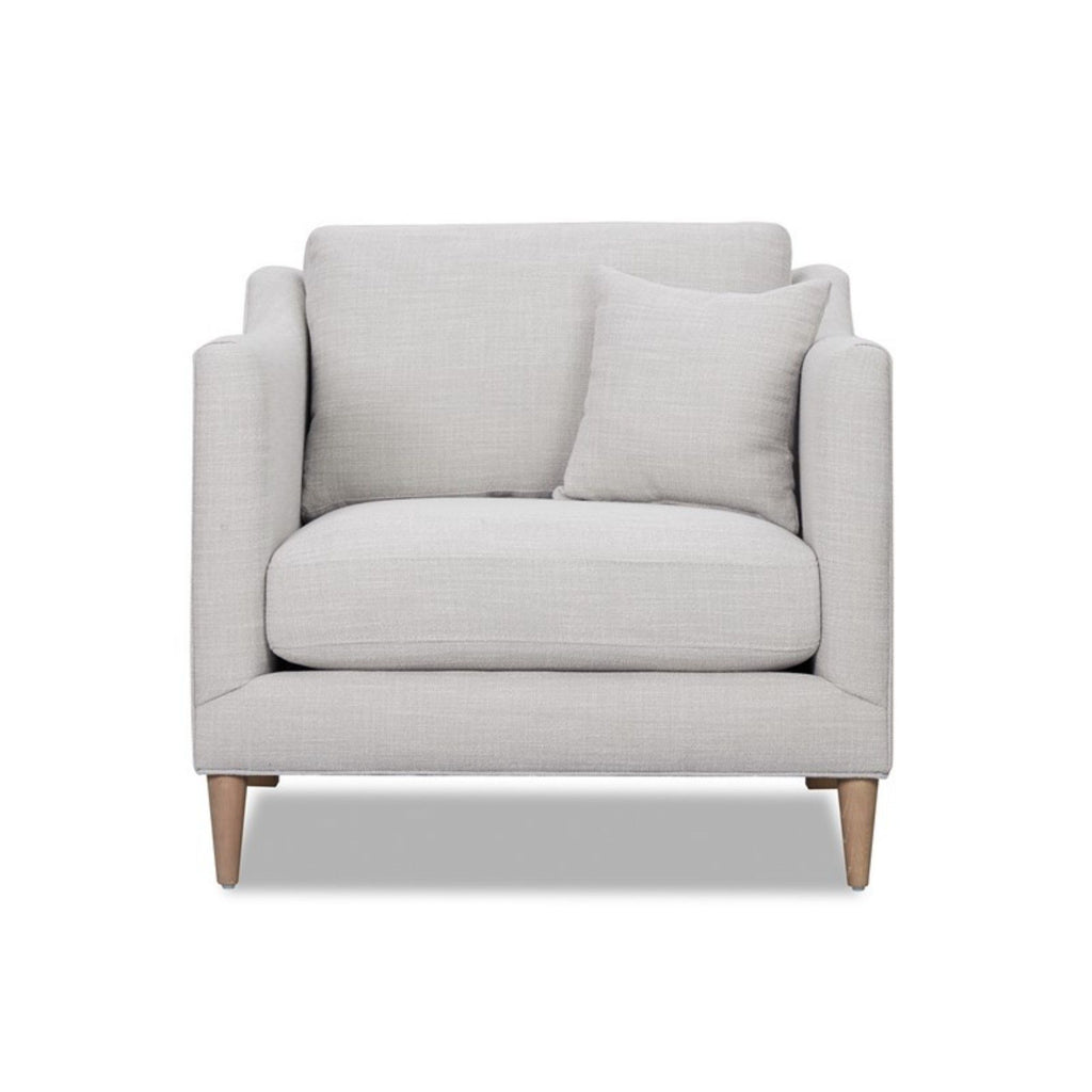 Chair With High Track Arms - Beige