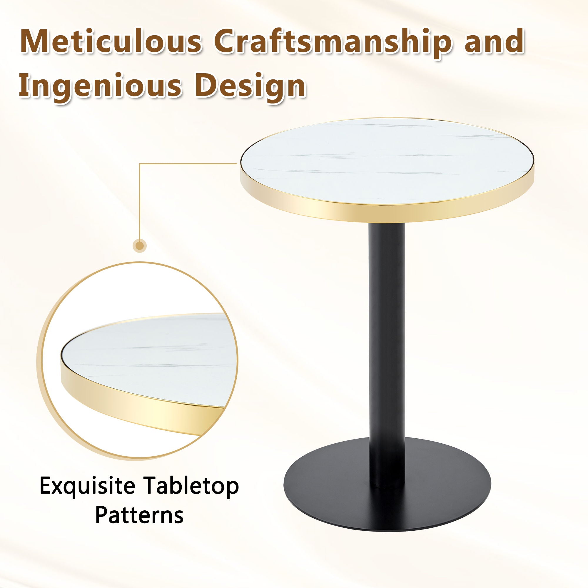 Elegant Round Bistro Table
