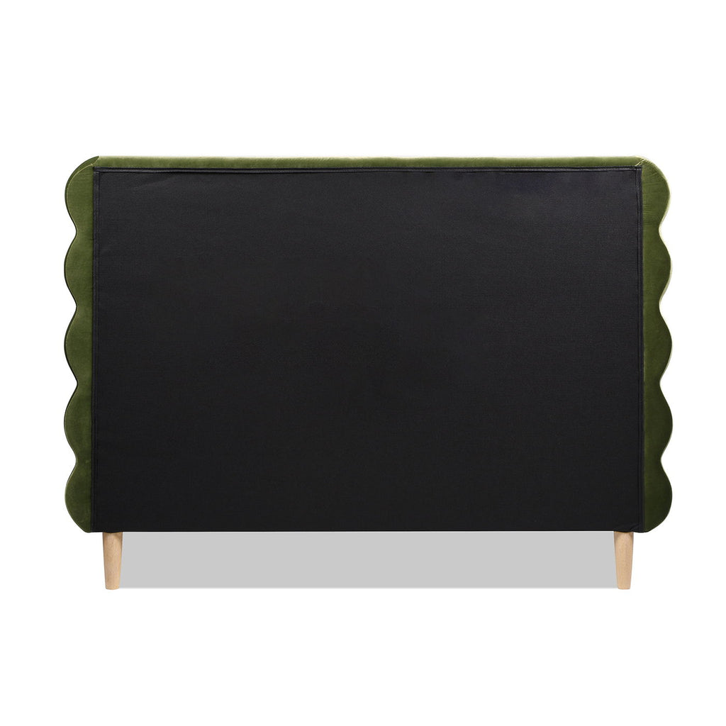 Stockholm - Modern Wavy Headboard Platform Bed