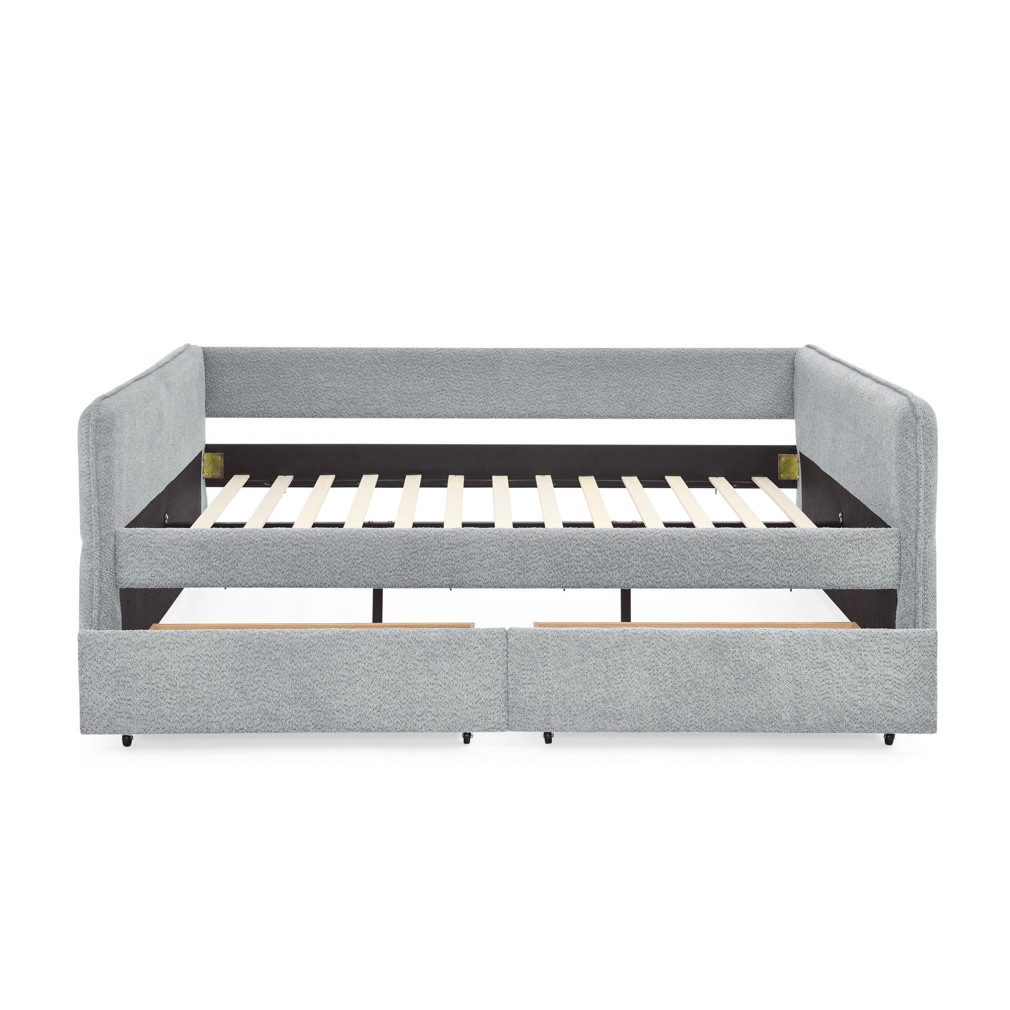Upholstered Daybed & 2 Drawers