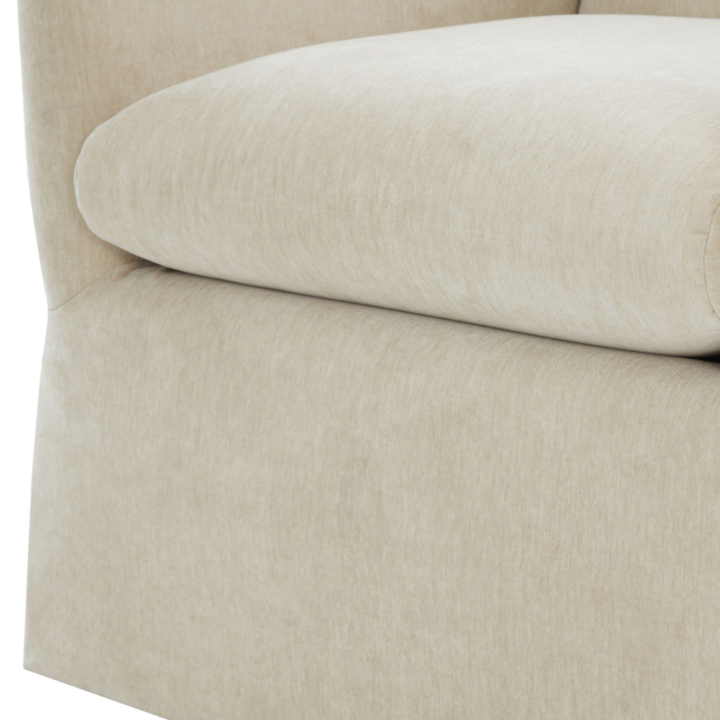 Luisa - Skirted Swivel Accent Chair