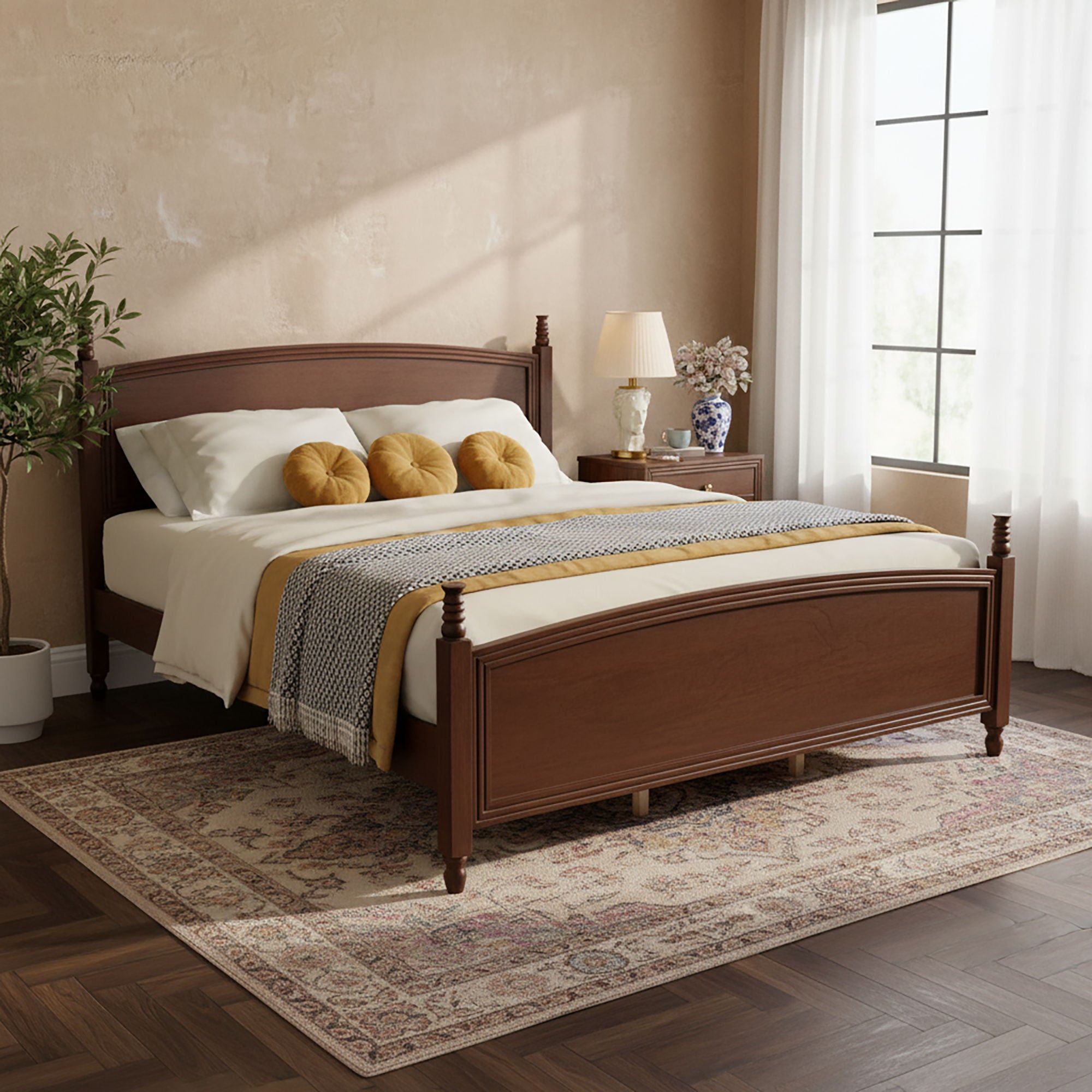 Bed Frame With Headboard & Footboard