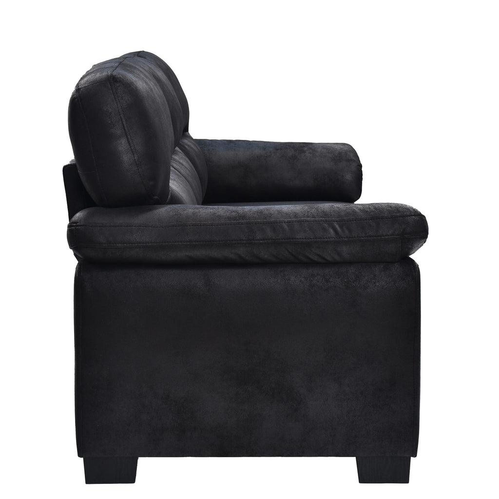 3 Seater Sofa With Padded Armrests And Triangular Leg