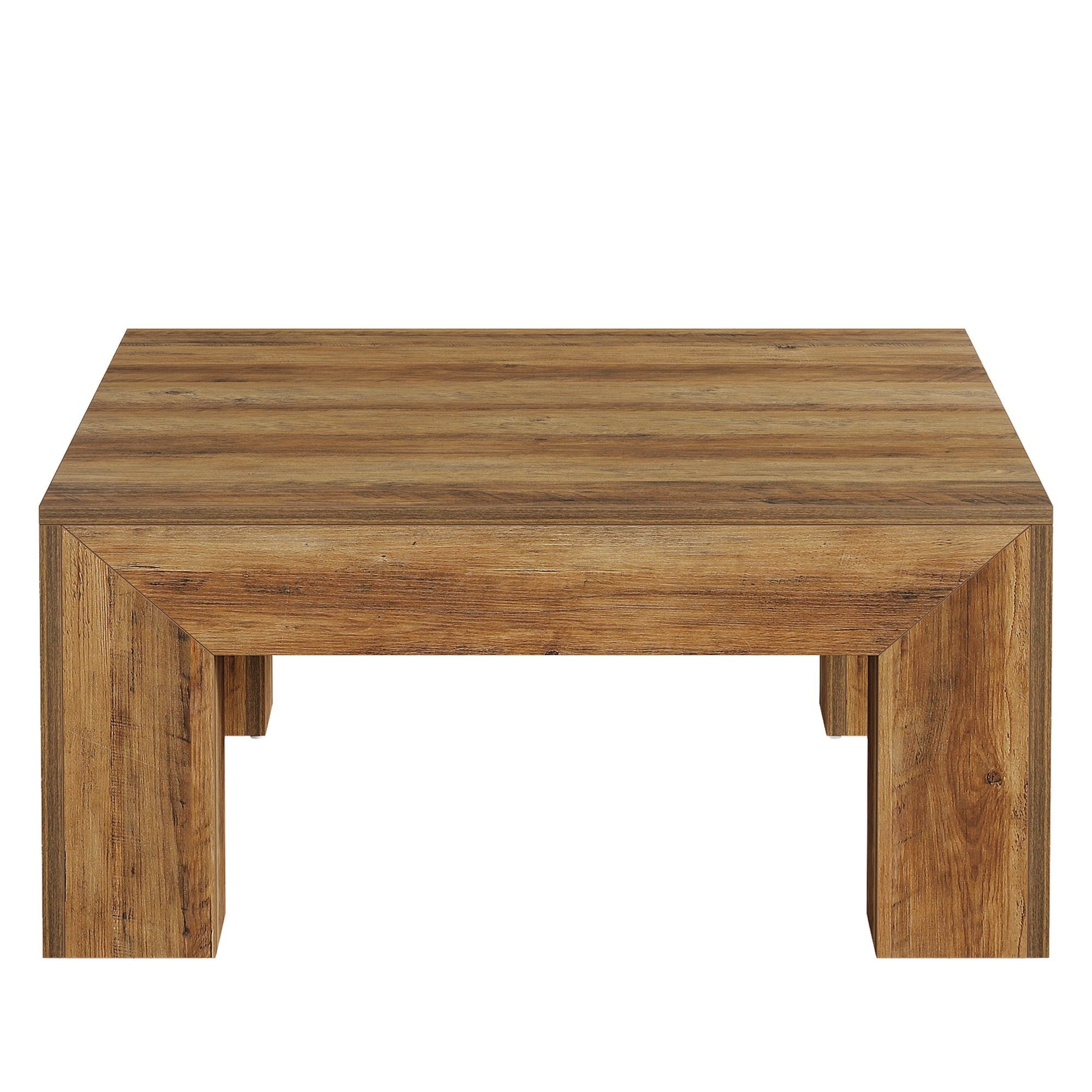 Square Coffee Table - Rustic Brown