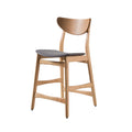 Retro Modern Counter Height Chair Set With Cushioned Seats