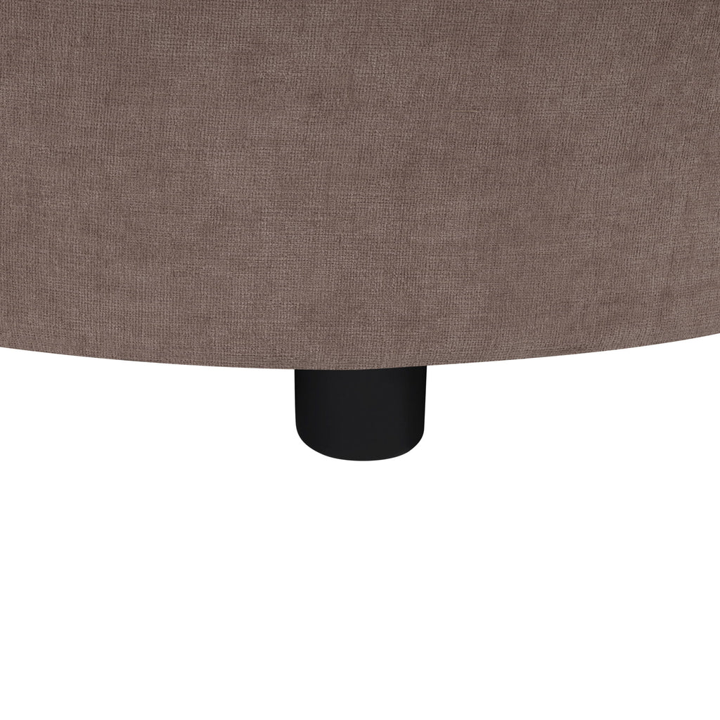 Modern L-Shaped Sectional Sofa With Curved Chaise, USB Ports, And Side Storage Pockets