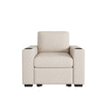 Single Pull Out Sofa Bed With USB Ports And Cup Holders
