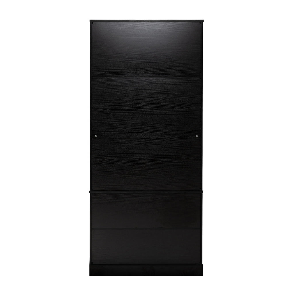 Fluted Kitchen Pantry Cabinet With 2 Large Drawers & 8 Door Spice Rack