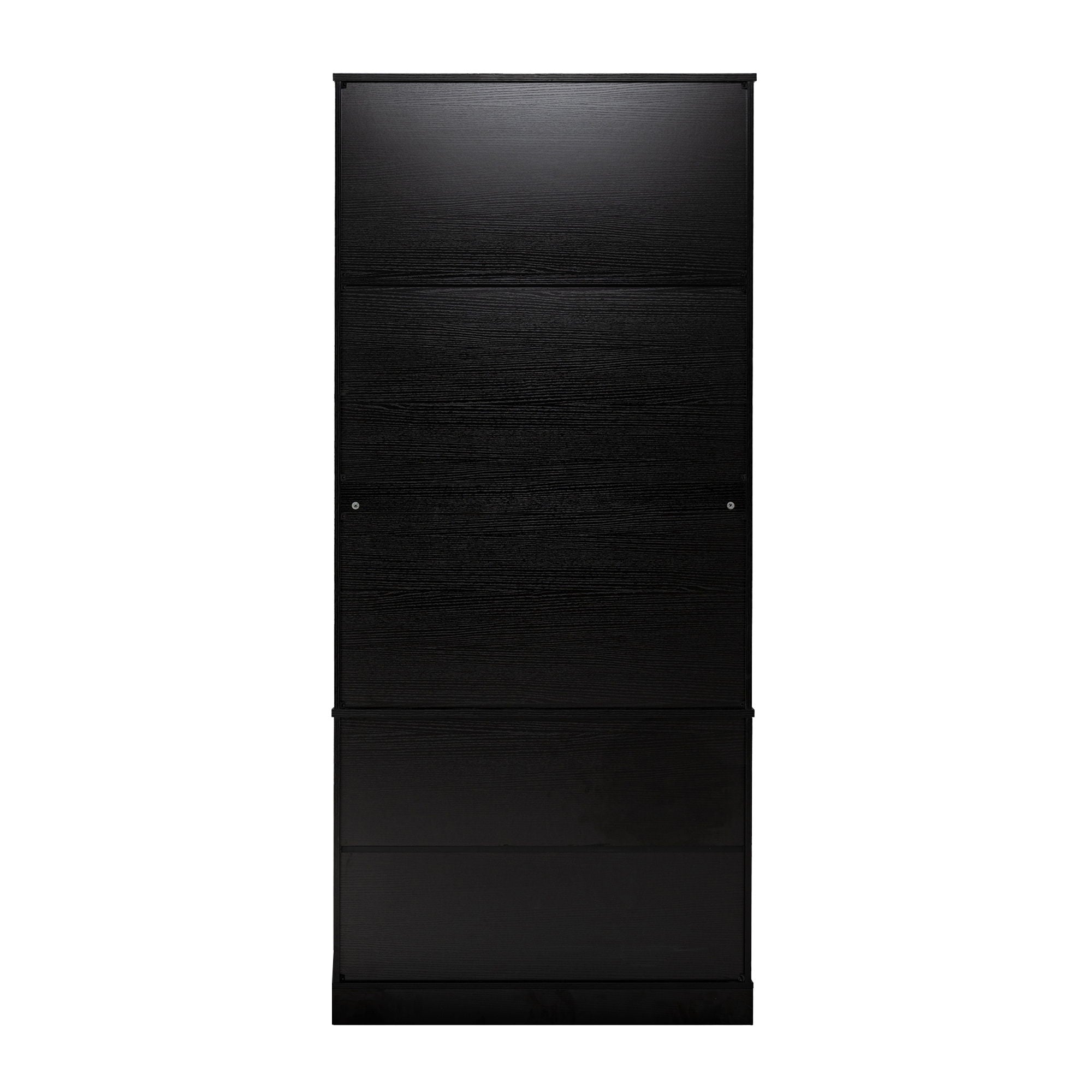 Fluted Kitchen Pantry Cabinet With 2 Large Drawers & 8 Door Spice Rack