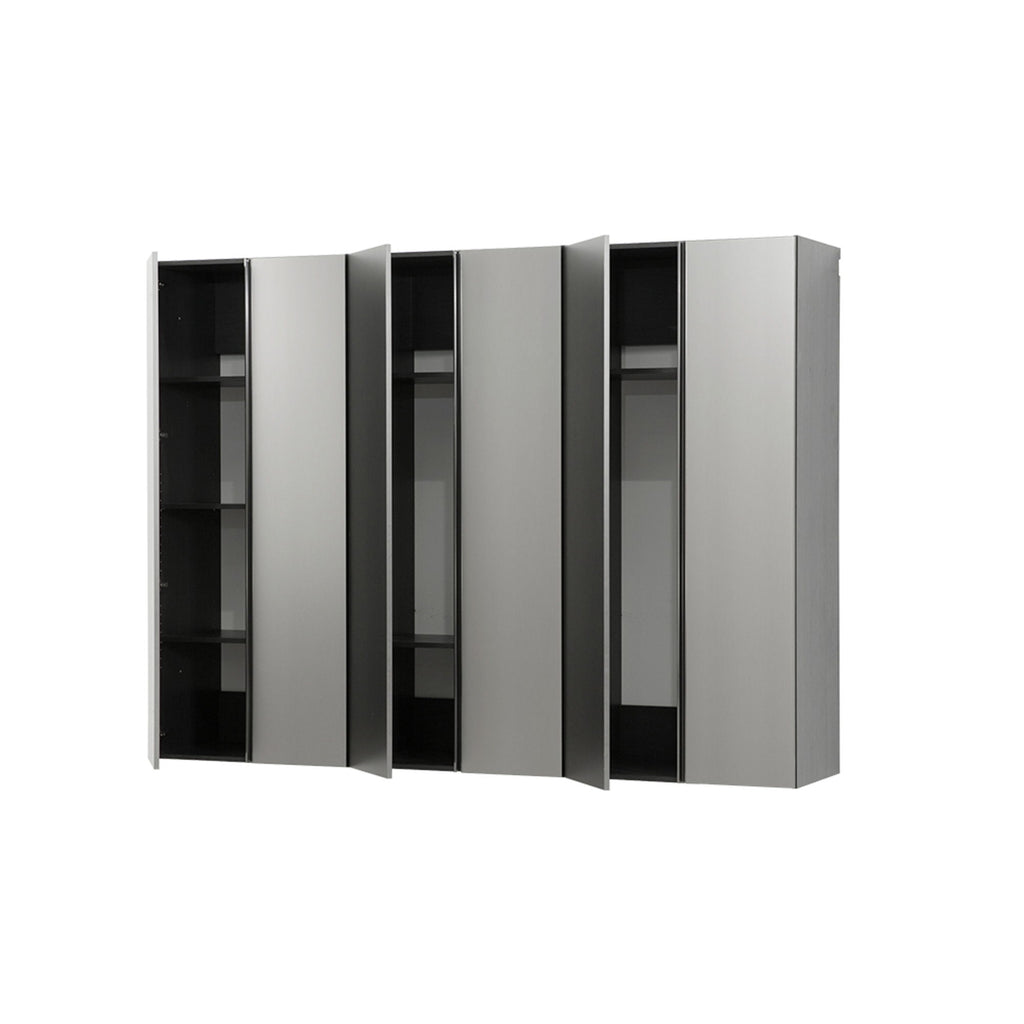 Nova Series - Garage Cabinet Set D, 3 Piece, Soft Closing, Wall Mounted - Metallic Gray