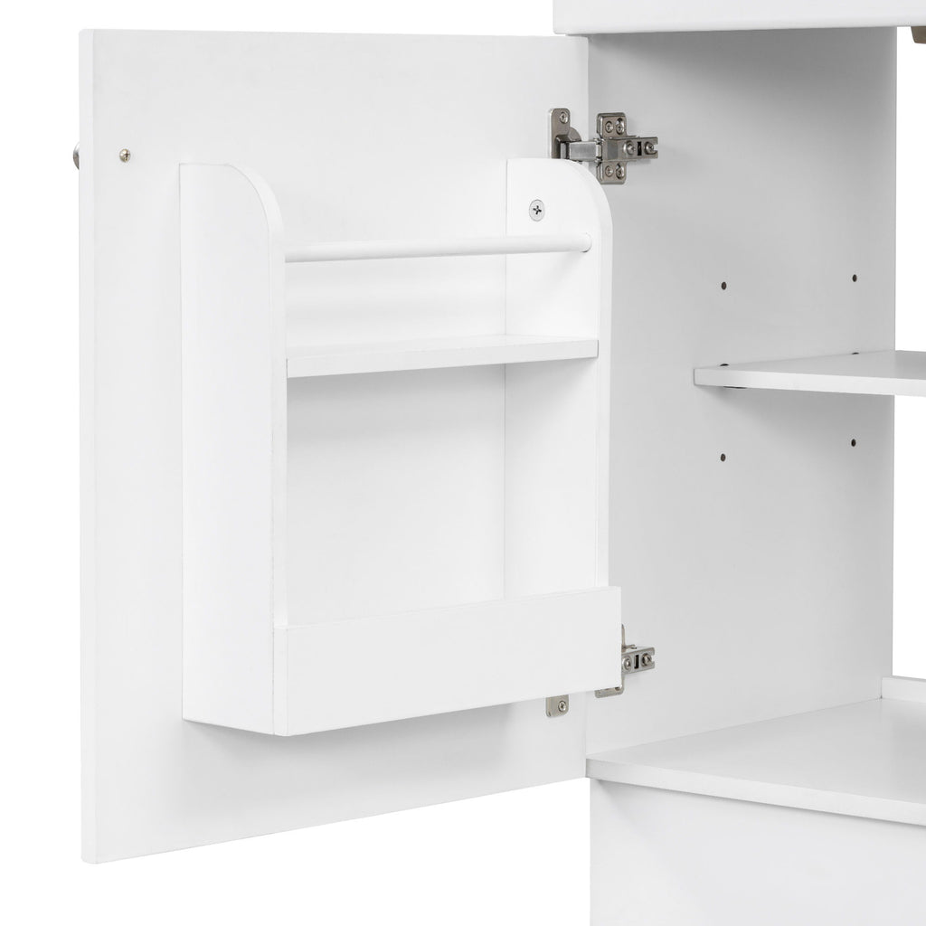 Bathroom Vanity With Sink, Cabinet With Adjustable Shelf