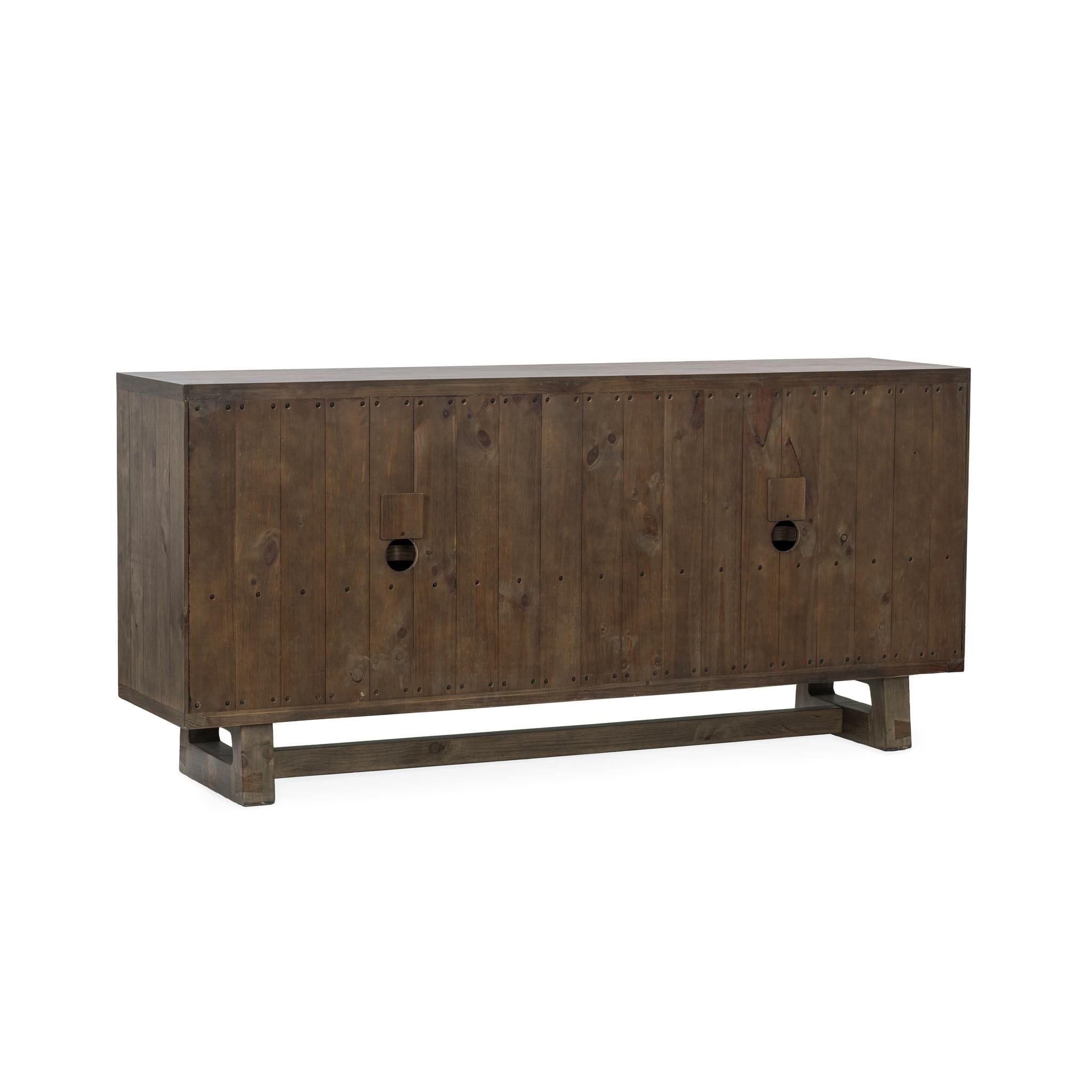 Lyra - 4 Door Buffet - Smoke Brown