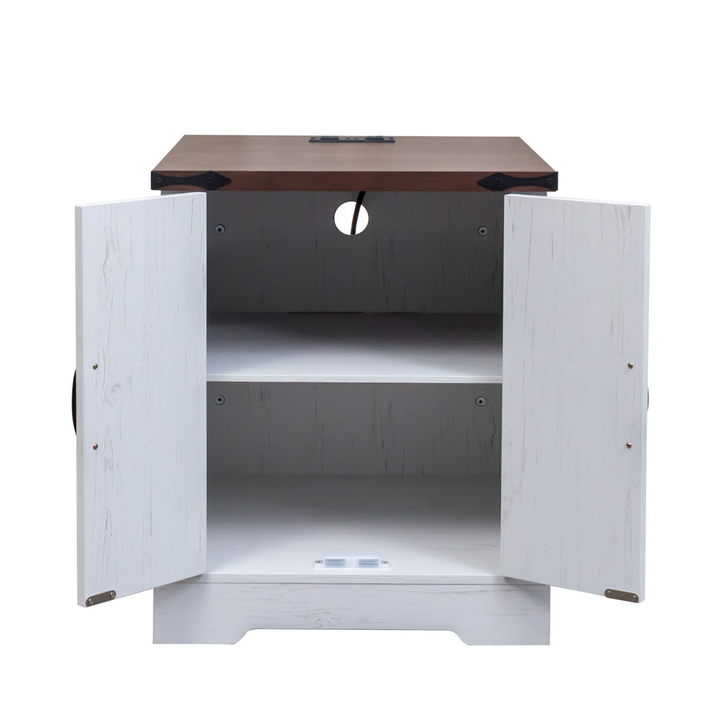 Nightstand With Adjustable Shelf