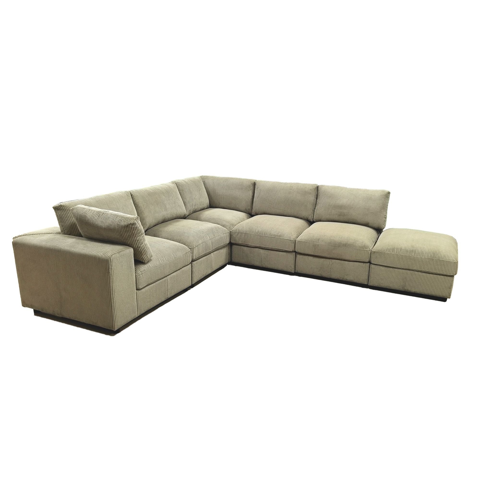 Reversible Modular Sectional Sofa With Custom Configuration