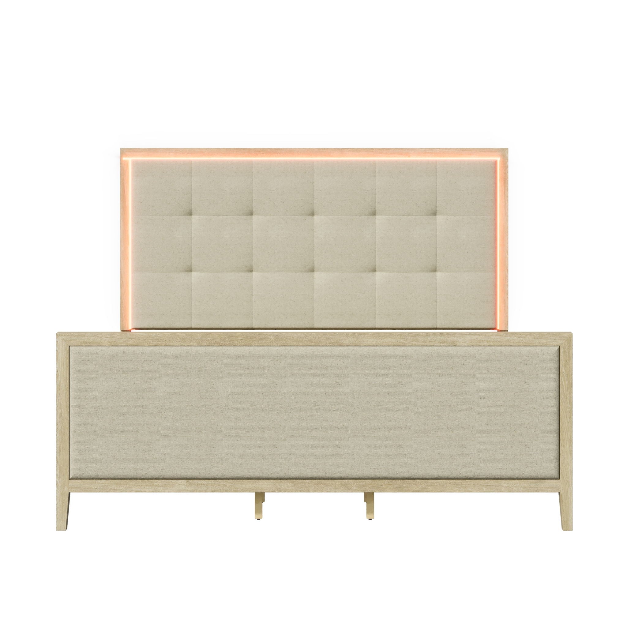 Adeline - Bed With LED Light (High Footboard)