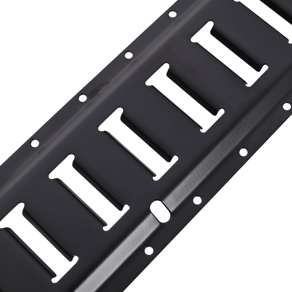 12 Pieces E Track Tie-Down Rail Kit For Trucks, Vans, Garages - Black