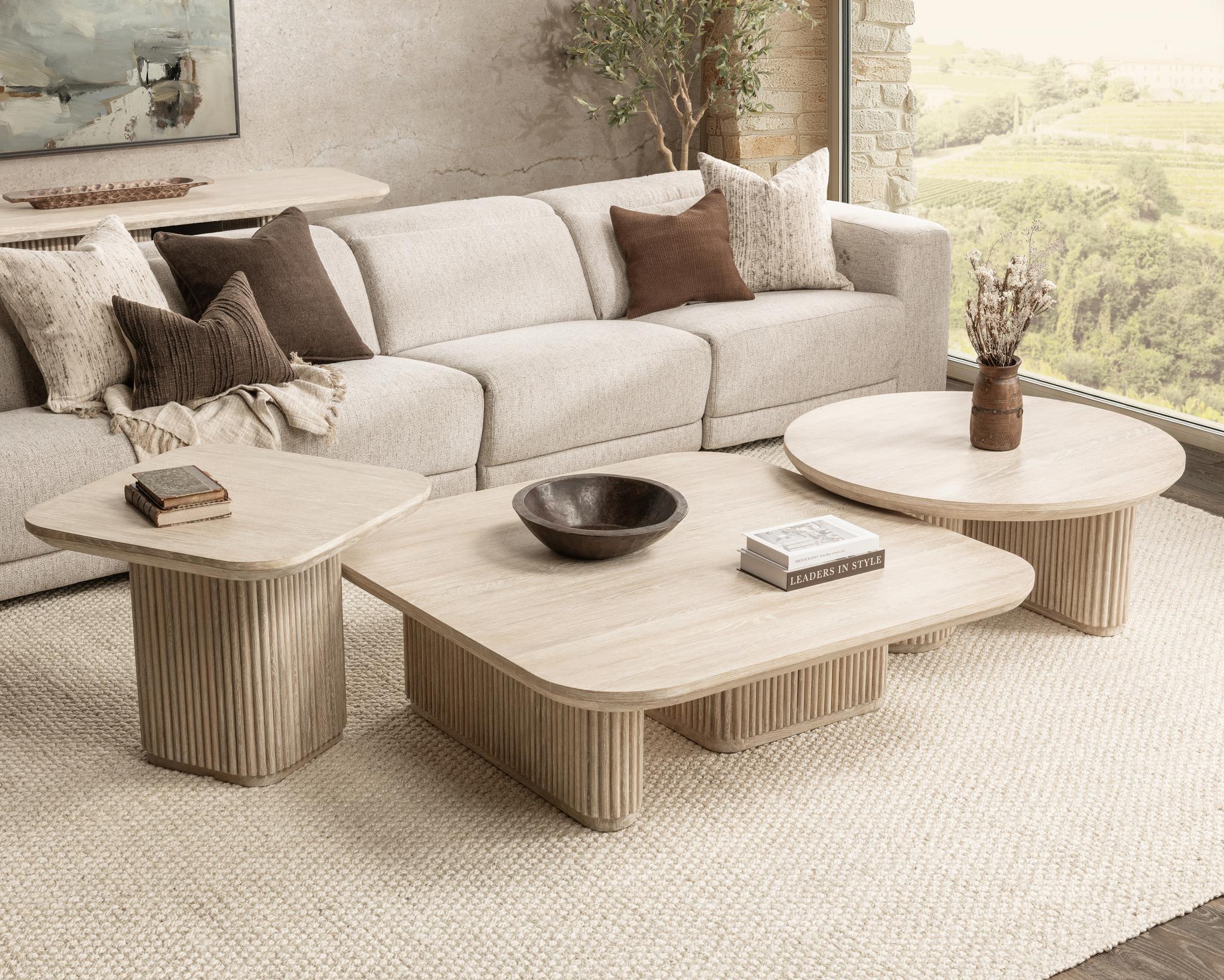 Vander - Solid Wood Square Coffee Table
