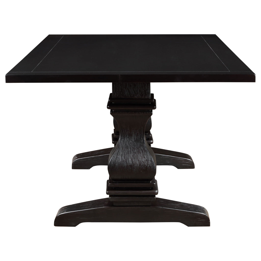 Villeneuve - Rectangular Double Pedestal Dining Table - Rustic