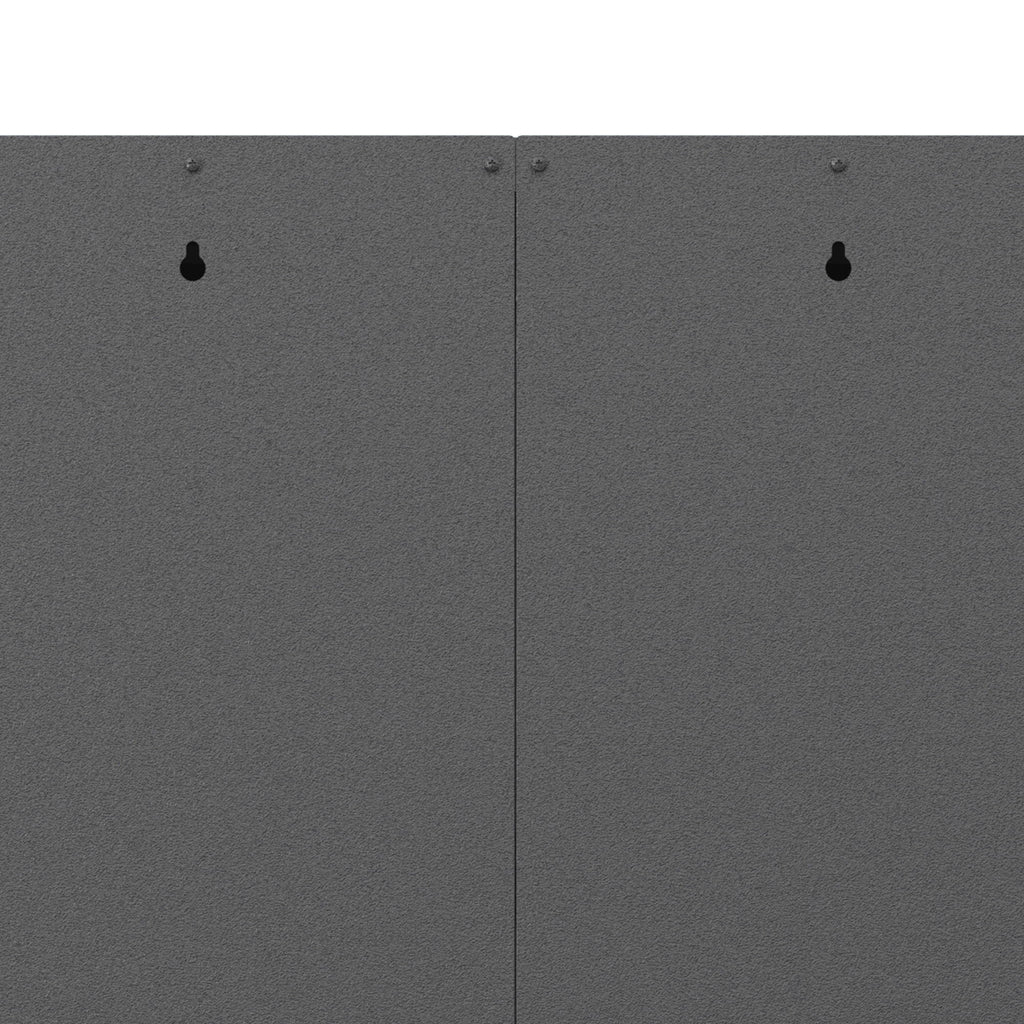Metal Wall Mounted Tool Storage Cabinet With 2 Locking Doors, Adjustable Shelf, And Drawer