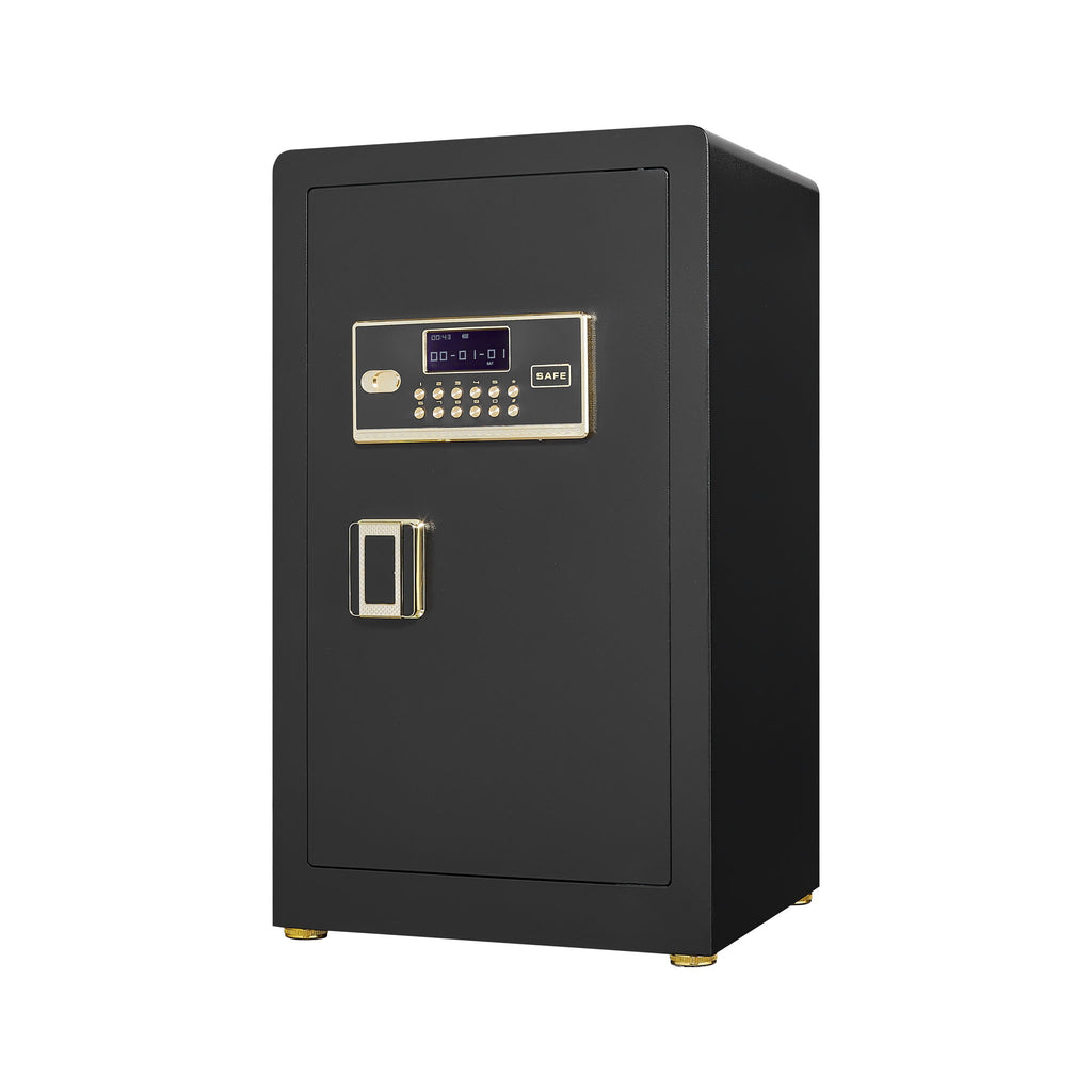 Security Electronic Home Safe With Digital Lock, Removable Shelf, Mute Function, Interior For Documents, Cash, Jewelry