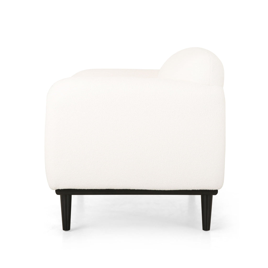 Sway - Upholstered Loveseat With Wood Legs And Round Arms