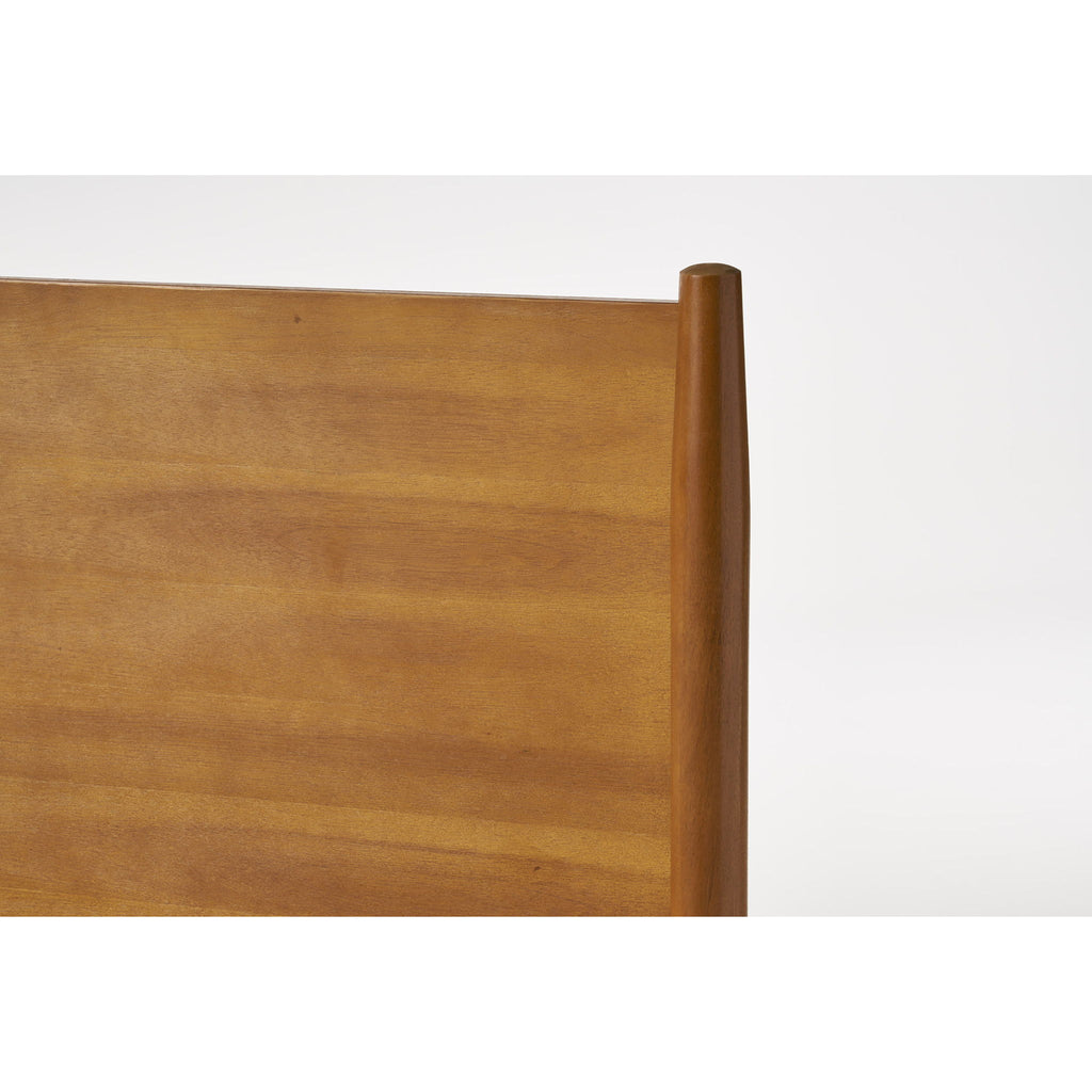 Wildflow - Queen Platform Bed With Splayed Legs And Headboard - Natural