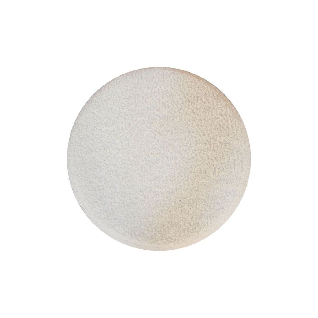 Petite Footstool - Cream / Brown