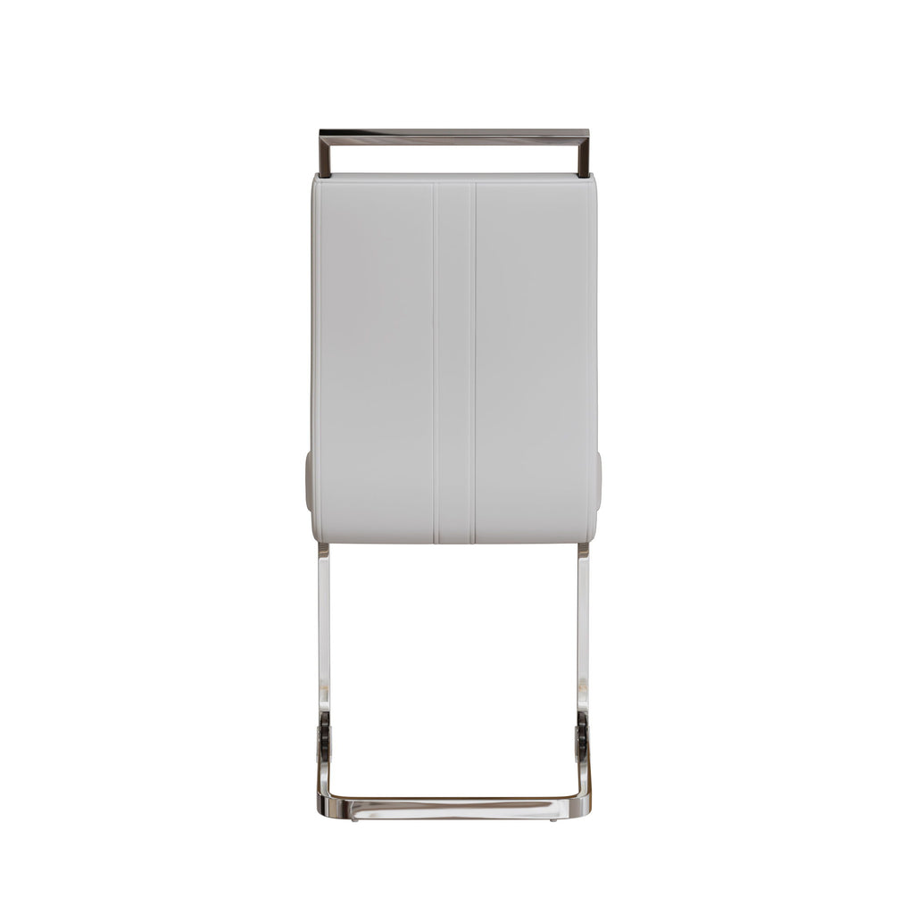 Modern Dining Chairs With Padded Seat, High Back