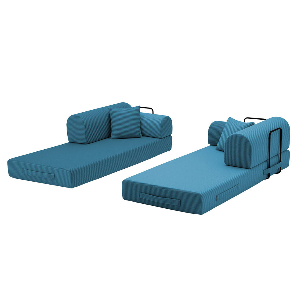 Convertible Sleeper Sofa Bed, Floor Lounge Couch For Living Room