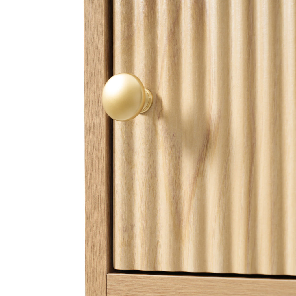 Tall Bathroom Cabinet With 1 Door, 3 Drawers, Open Storage - Wood
