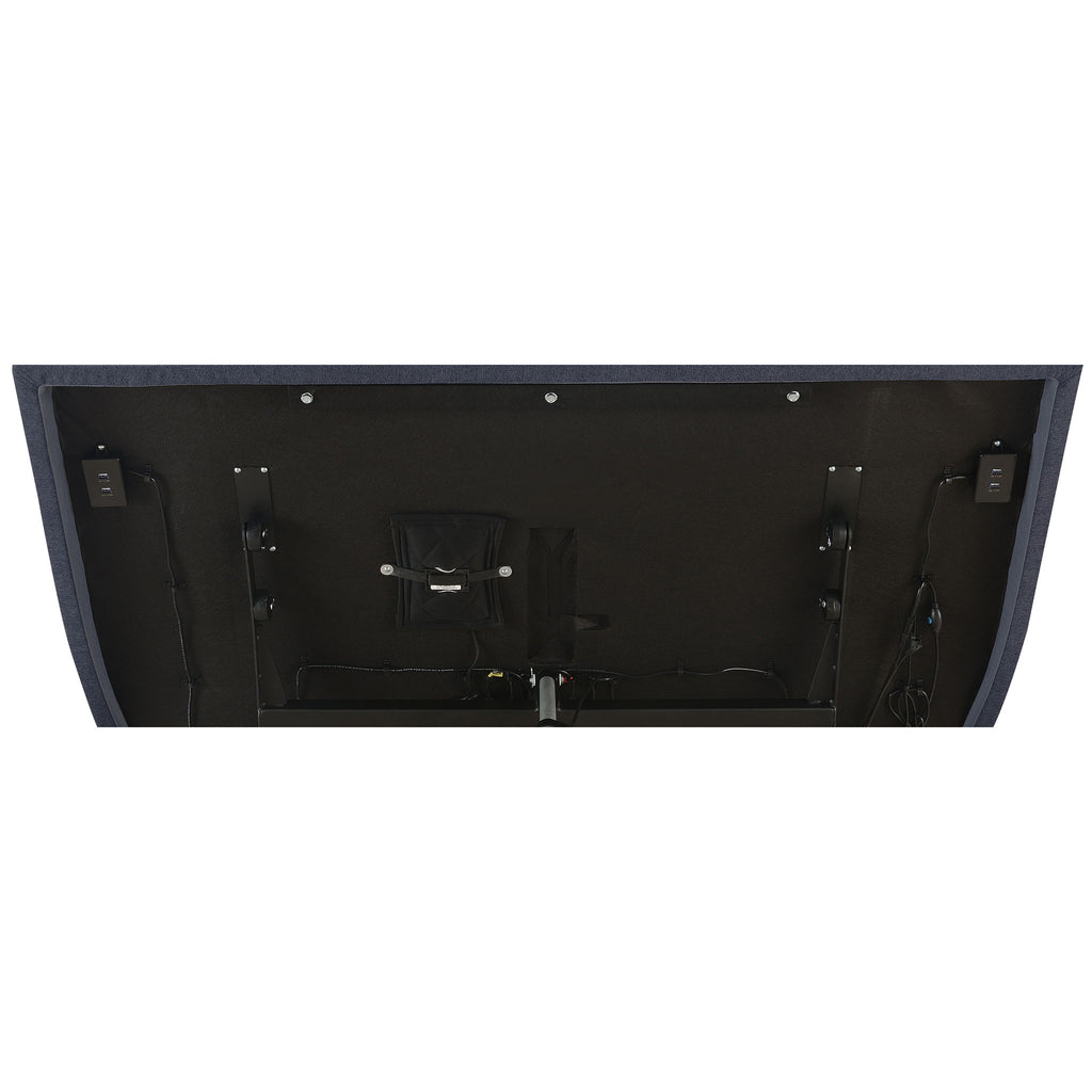 Kelven - Adjustable Bed Base With Wireless Remote And Dual Massage Motors