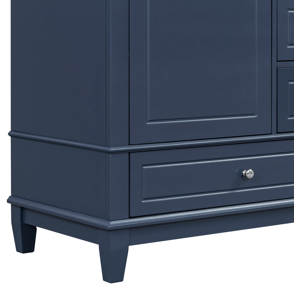 Freestanding Bathroom Vanity With Sink, Soft Close Door, 3 Drawers