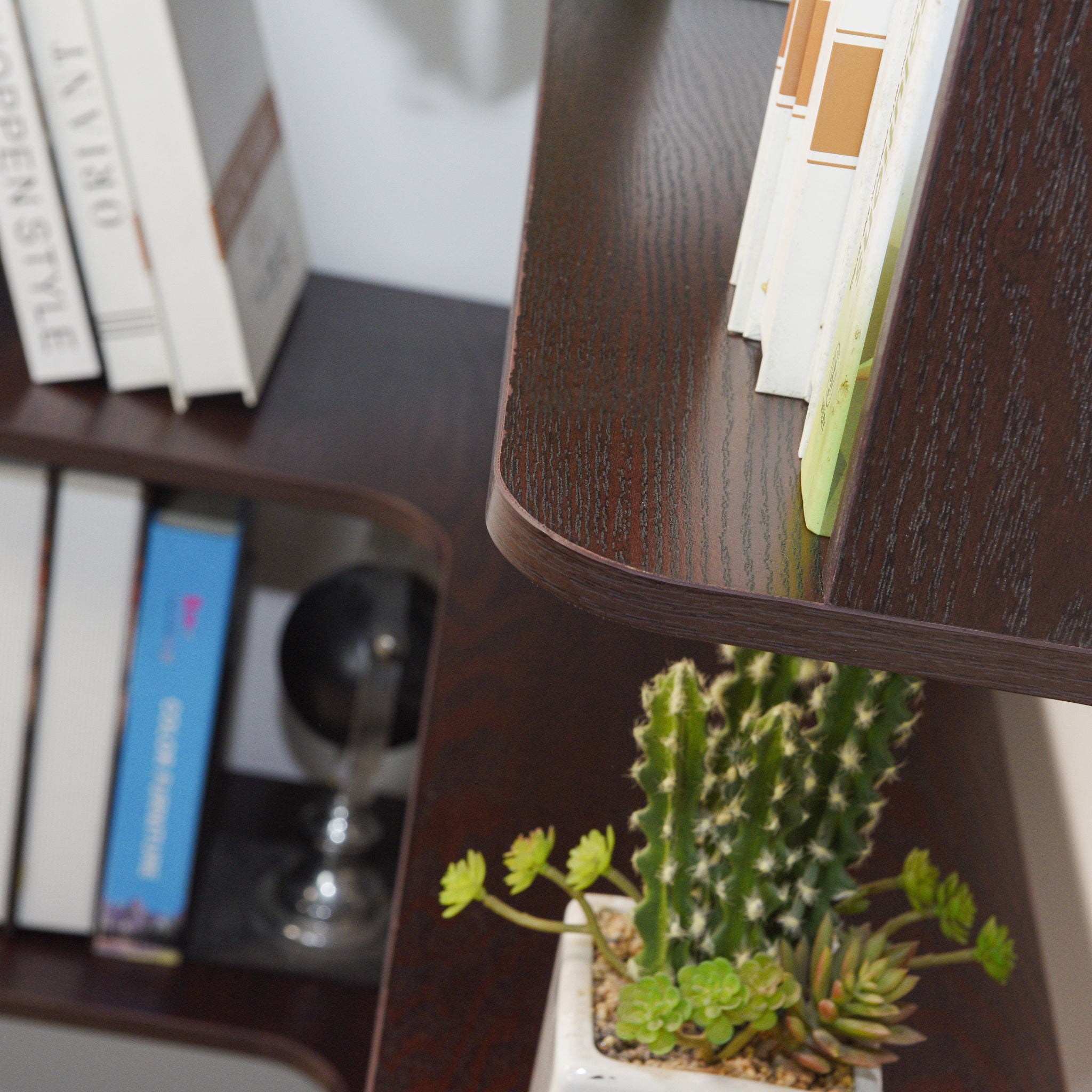 L-Shaped Corner Bookshelf