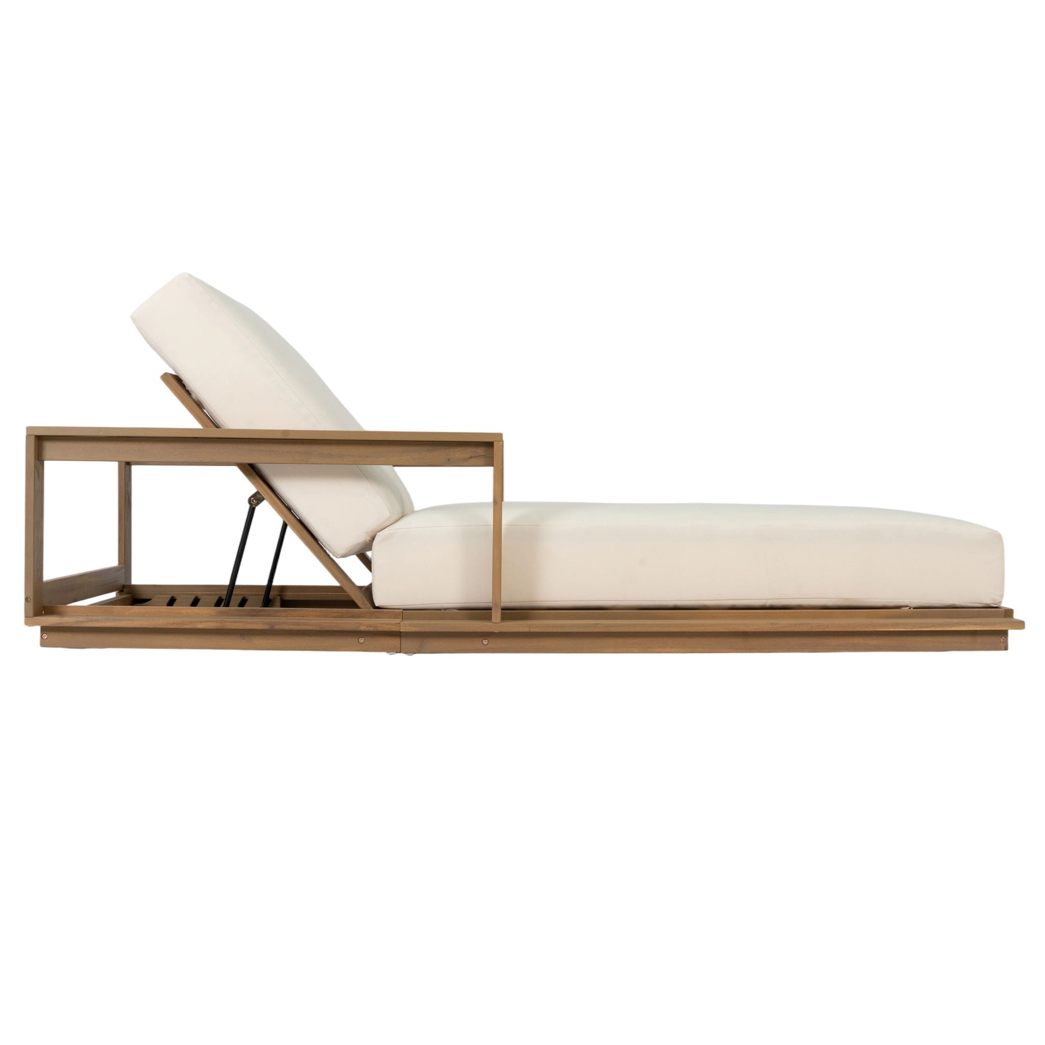 Modern Sunlounger With 5 Position Adjustable Backrest