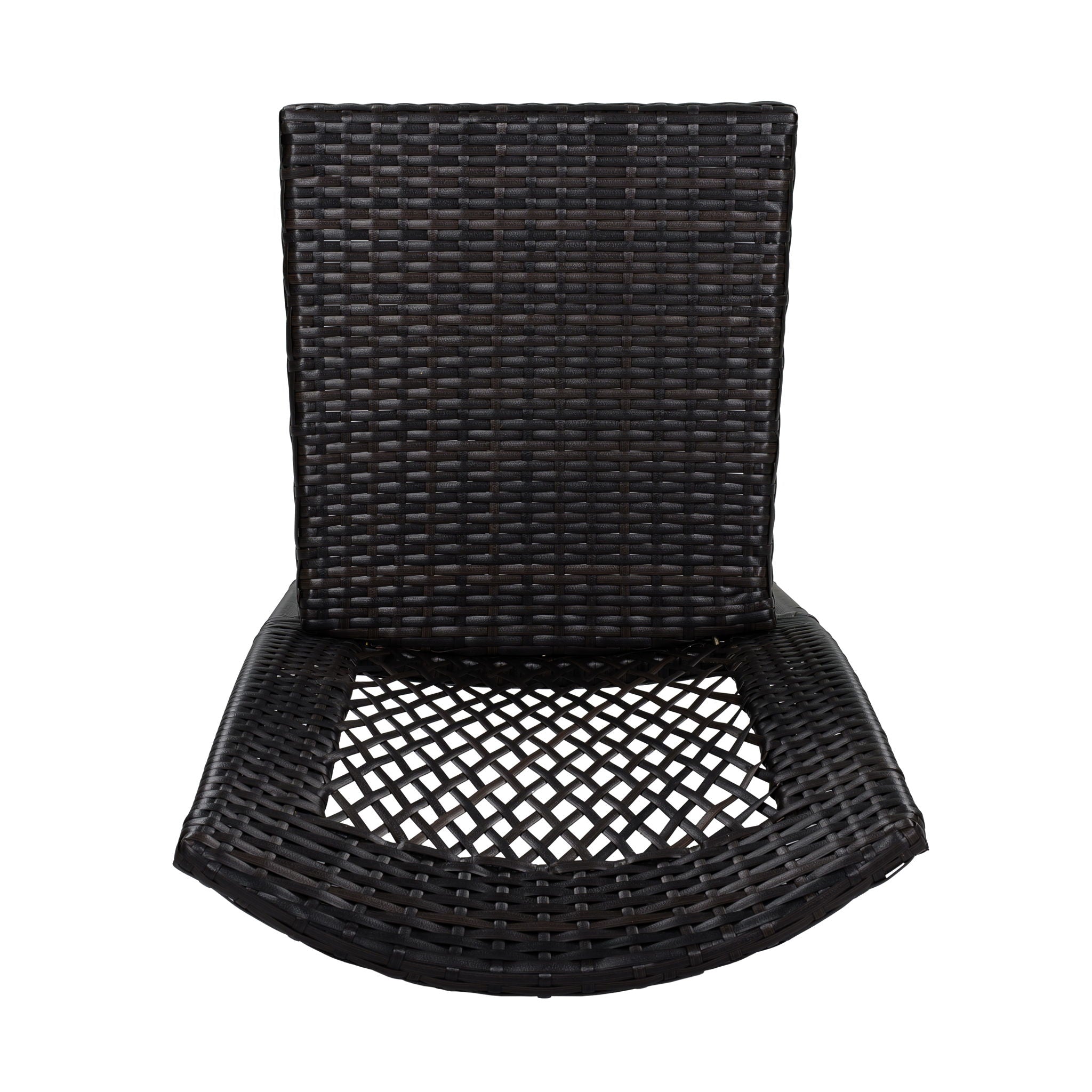 7 Piece Outdoor Dining Set With Table And 6 Chairs - Brown Multi