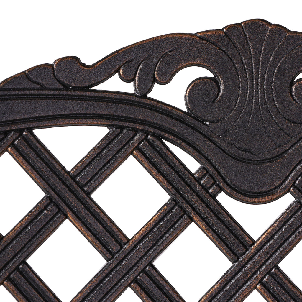 Cast Aluminum Bar Stool - Copper