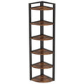 Tall 6 Tier Corner Bookshelf For Living Room