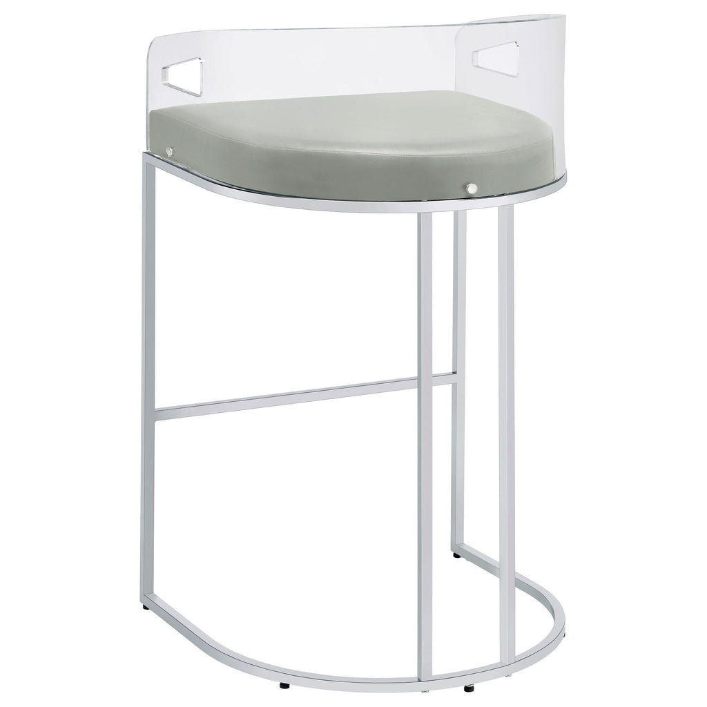 Mello - Upholstered Bar Chair (Set of 2) - Gray