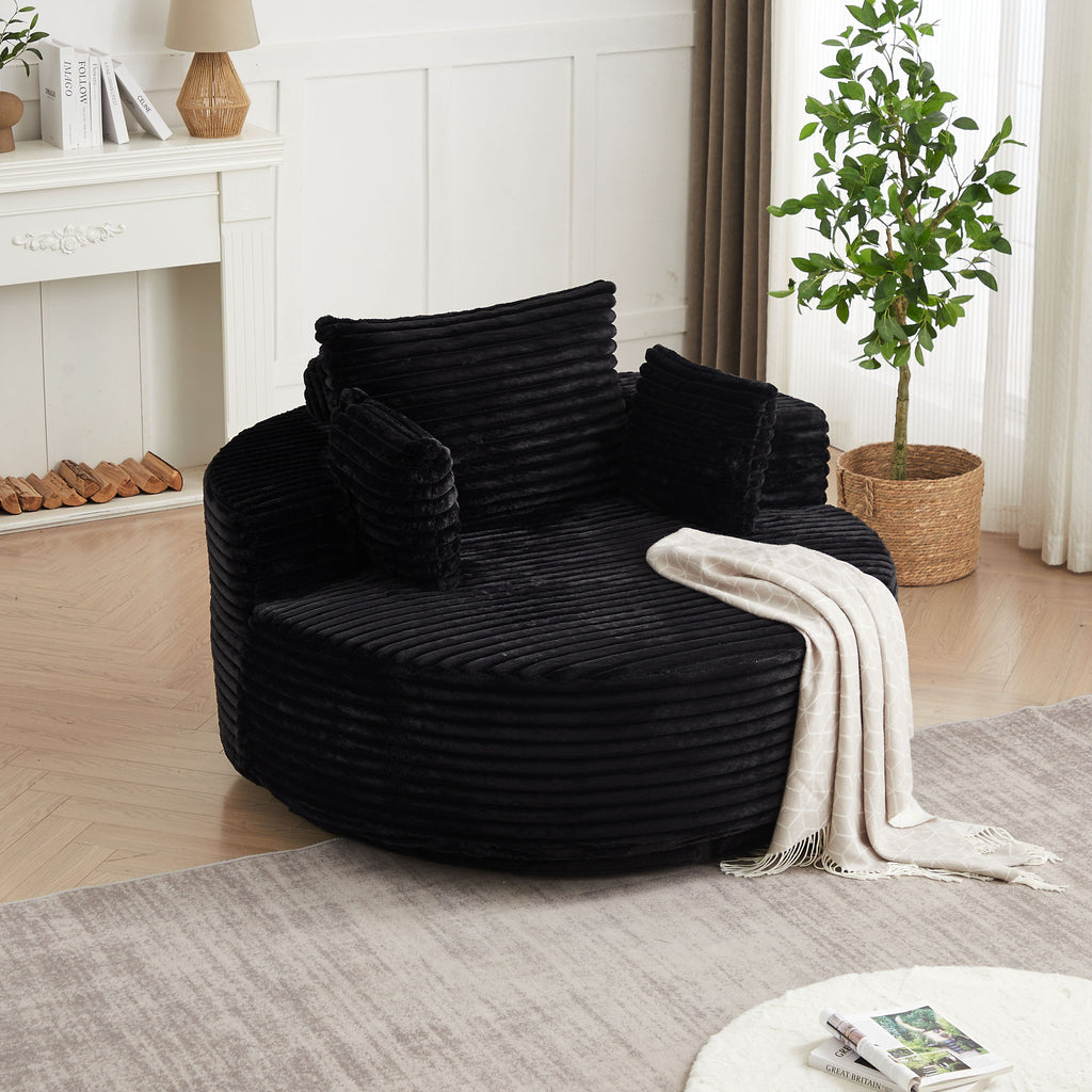 Swivel Chair With 360° Rotation For Living Room