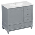 Modern Bathroom Vanity With Sink, 3 Drawers & Cabinet