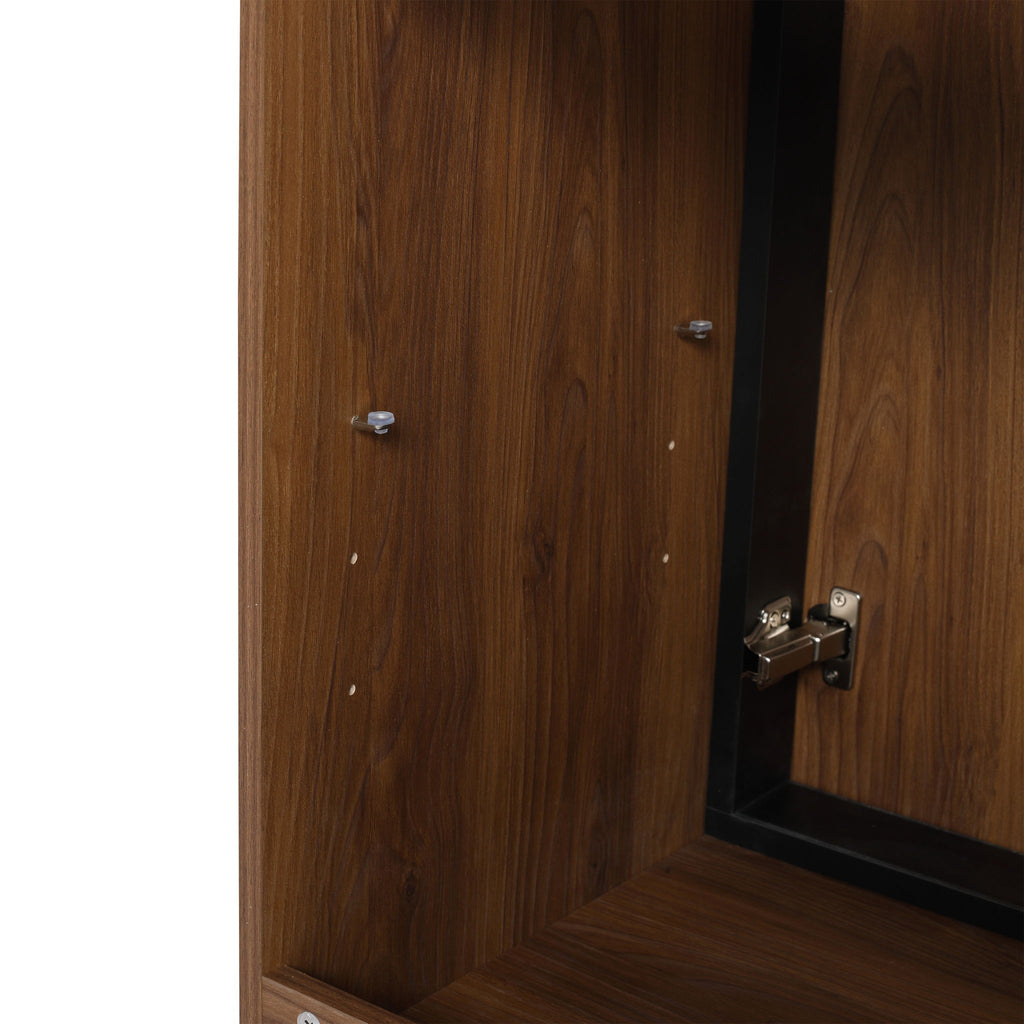 Modern Bathroom Vanity With Top Sink, Engineered Wood Storage Cabinet
