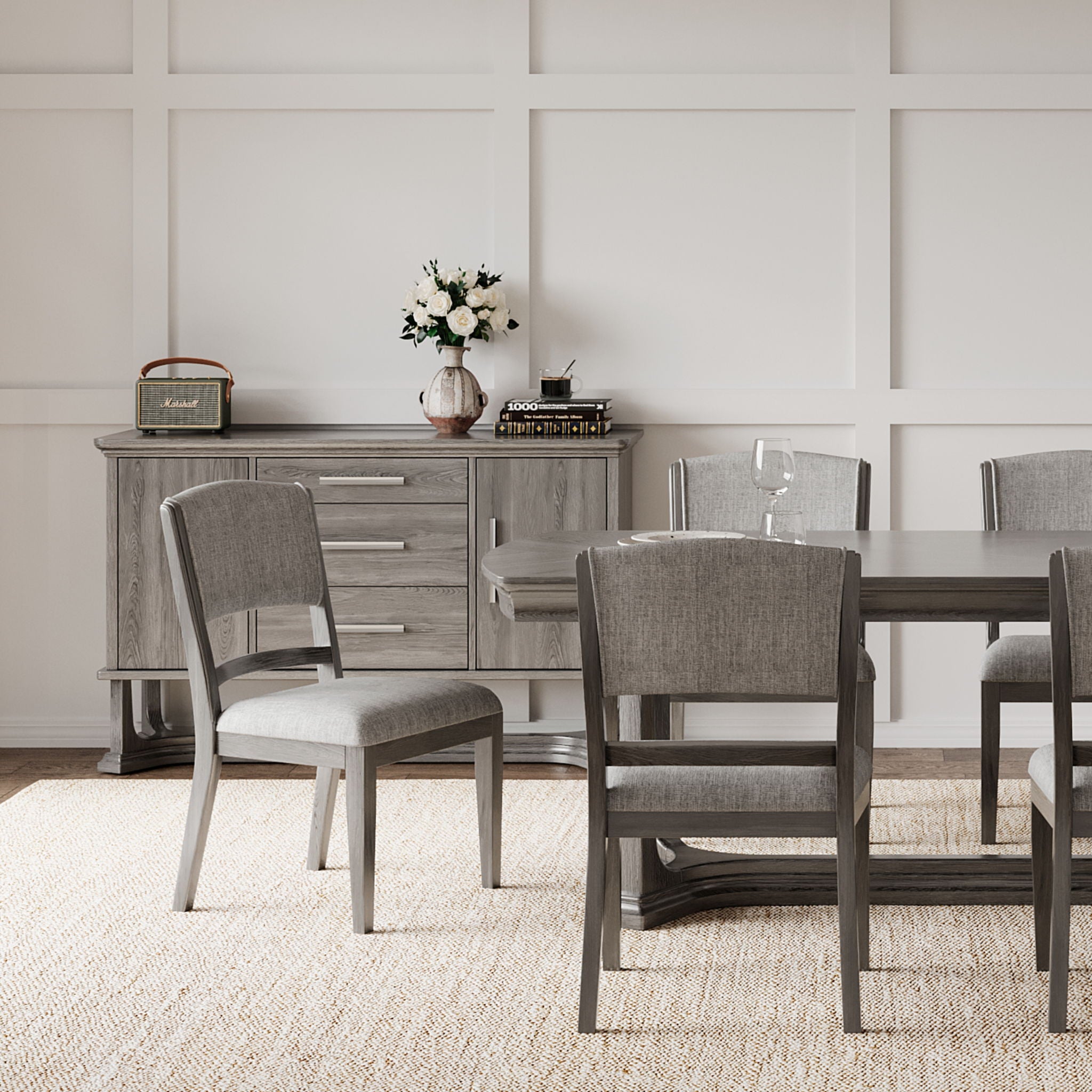 Arcus - Dining Chair (Set of 2) - Charcoal Gray