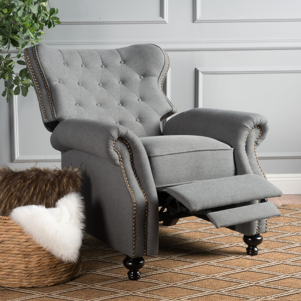 Modern Manual Push Back Recliner Chair
