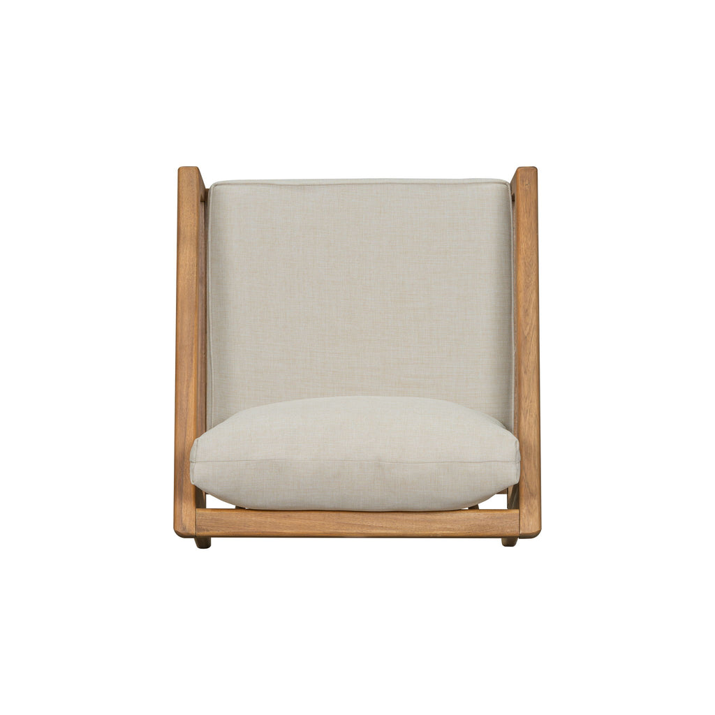 Westin - Outdoor Acacia Wood Club Chair (Set of 2) - Teak / Beige