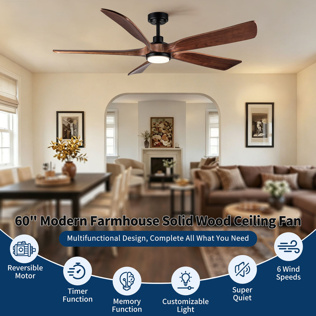 Ceiling Fan With Light And Remote Control