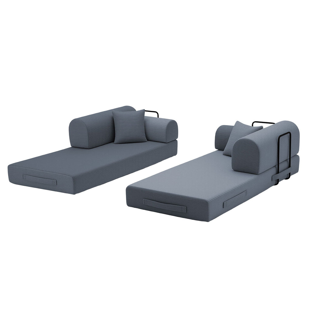 Convertible Sleeper Sofa Bed, Floor Lounge Couch For Living Room